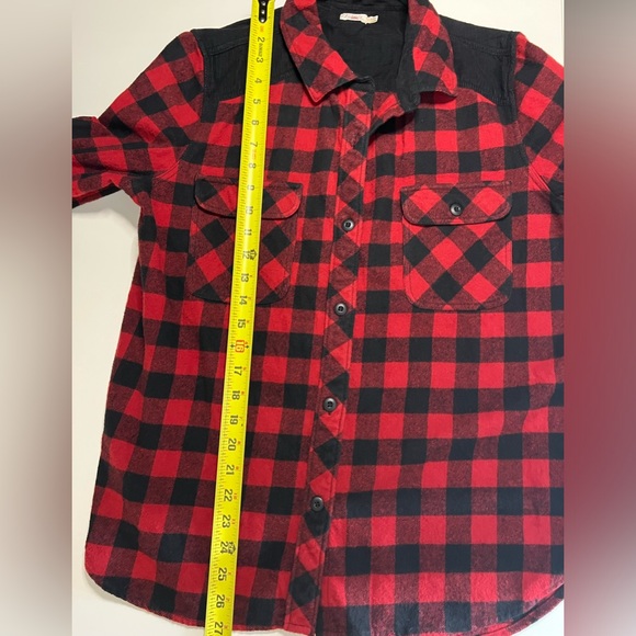 FAHERTY Women’s Daly Shirt Collins Plaid Red and Black Cotton Flannel Size Large - Picture 12 of 15